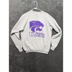K State Wildcats Purple Paw Sweatshirt Kansas State University Pullover XXL
